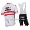 Conjunto Maillot + Culotte Corto con tirantes 2017-18 Bora-Hansgrohe Campeonato de Austria